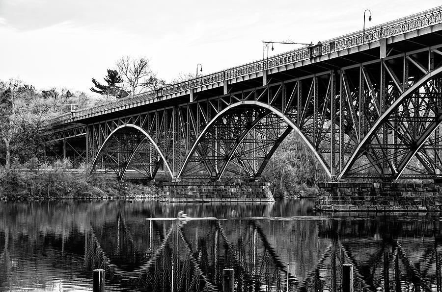 Black and White - Strawberry Mansion Bridge - Philadelphia #1 Photograph by Philadelphia Photography