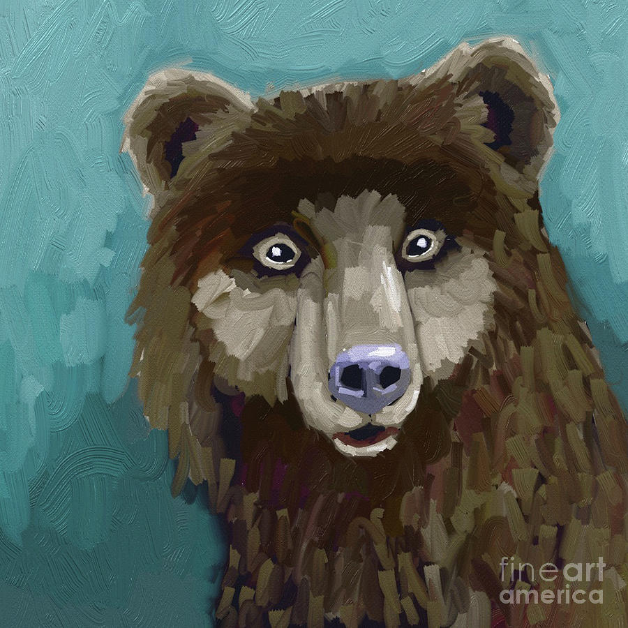 Black Bear #1 Painting by Lucia Stewart