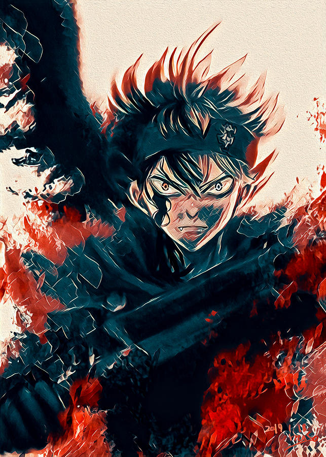 Black Clover Digital Art by Paul Stokinger