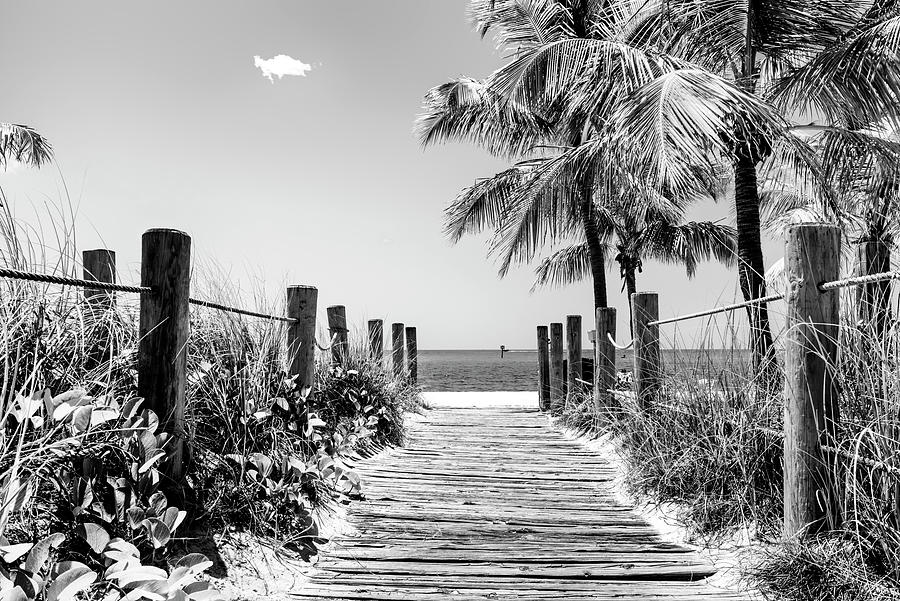 Black Florida Series - Key West beach #1 Photograph by Philippe HUGONNARD