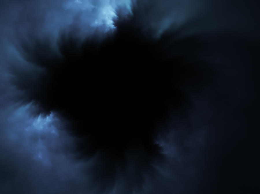 Black Hole In The Sky- Abstract Digital Cloudscape #1 Photograph by Baac3nes