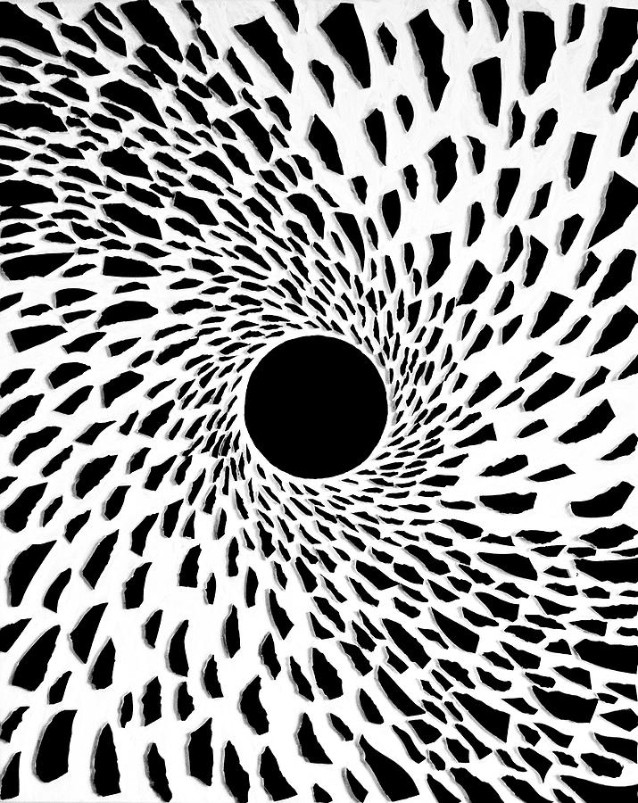 Black Hole With A Twist Mixed Media by Tony Cepukas