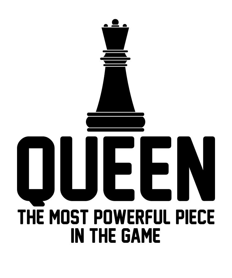 Black Queen The Most Powerful Piece In The Game Chess Canvas Print