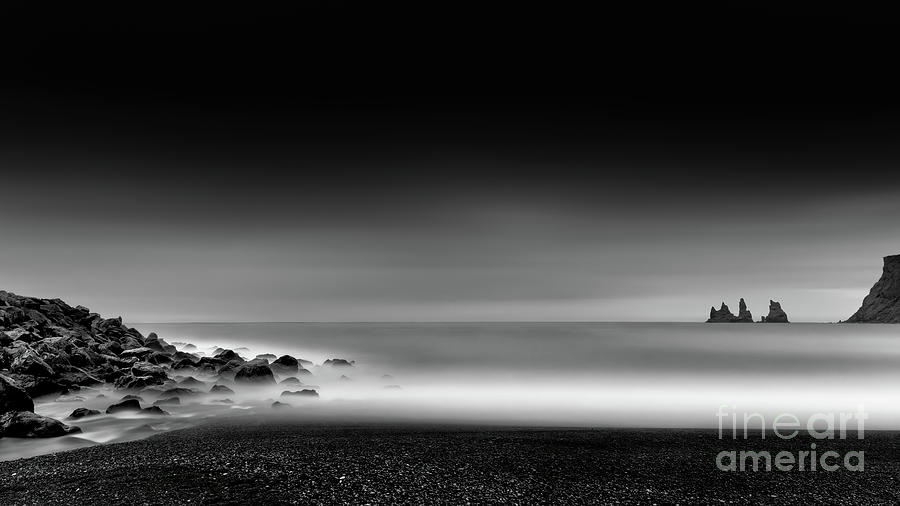 Black Sand Beach #1 Photograph by Doug Sturgess