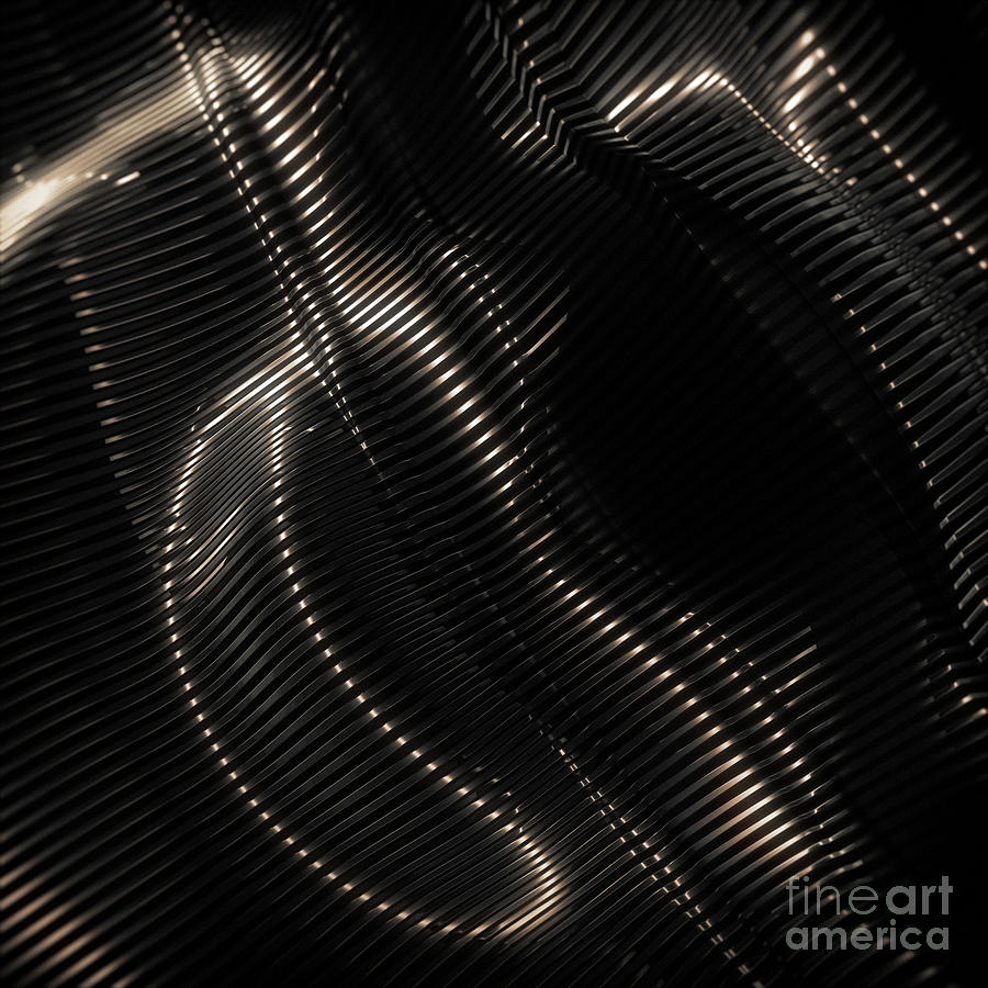 Black Steel Abstraction #1 Digital Art by Konstantin Sevostyanov