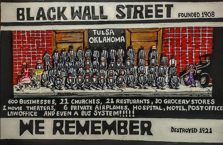 Black wallstreet Painting by Duane Corey