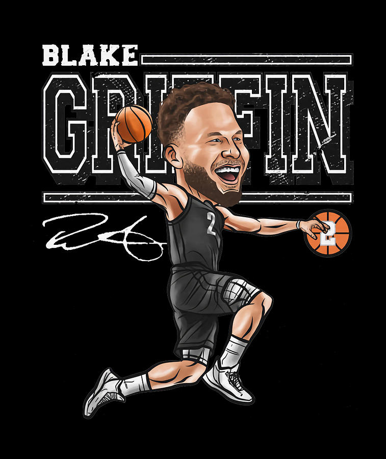 Blake Griffin Cartoon Digital Art by Kelvin Kent | Fine Art America