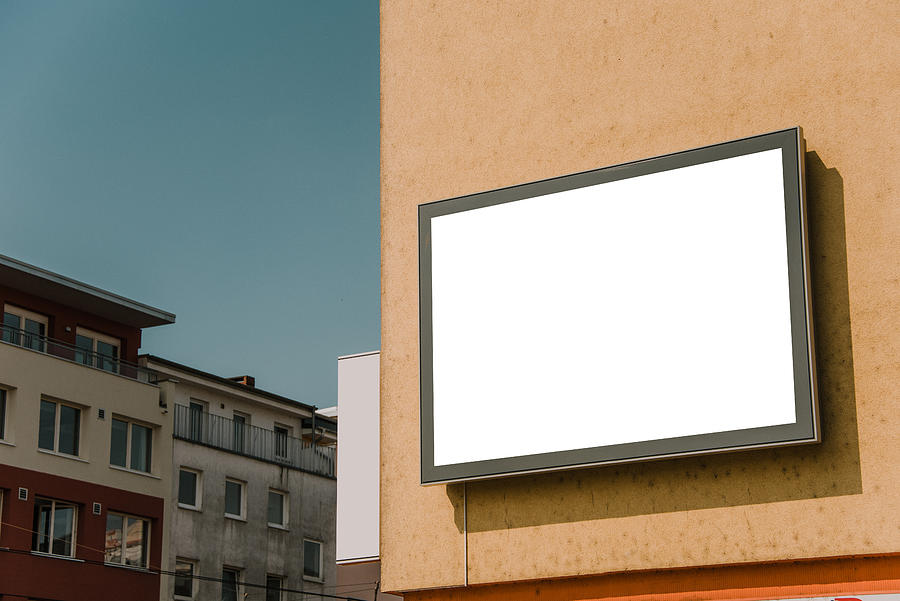 Blank billboard on building facade #1 Photograph by Photography taken by Mario Gutiérrez.