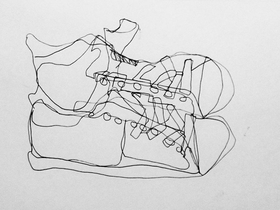 Blind contour #1 Drawing by Stacy Holden