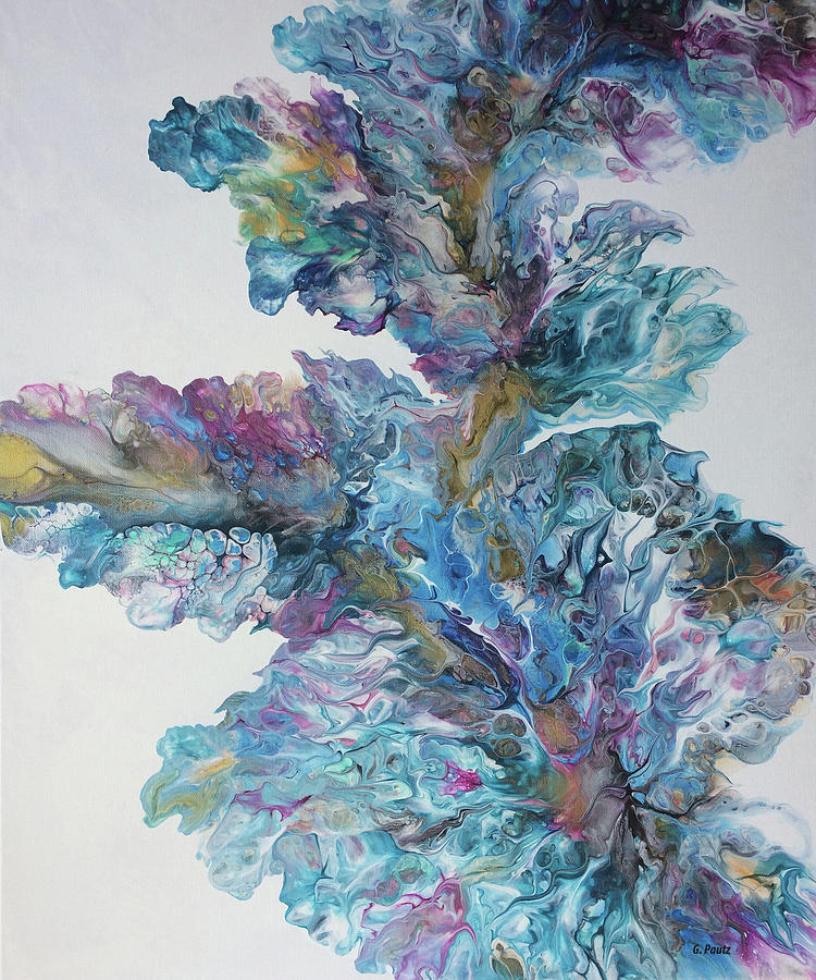 Blue Arbor Painting by Gay Pautz