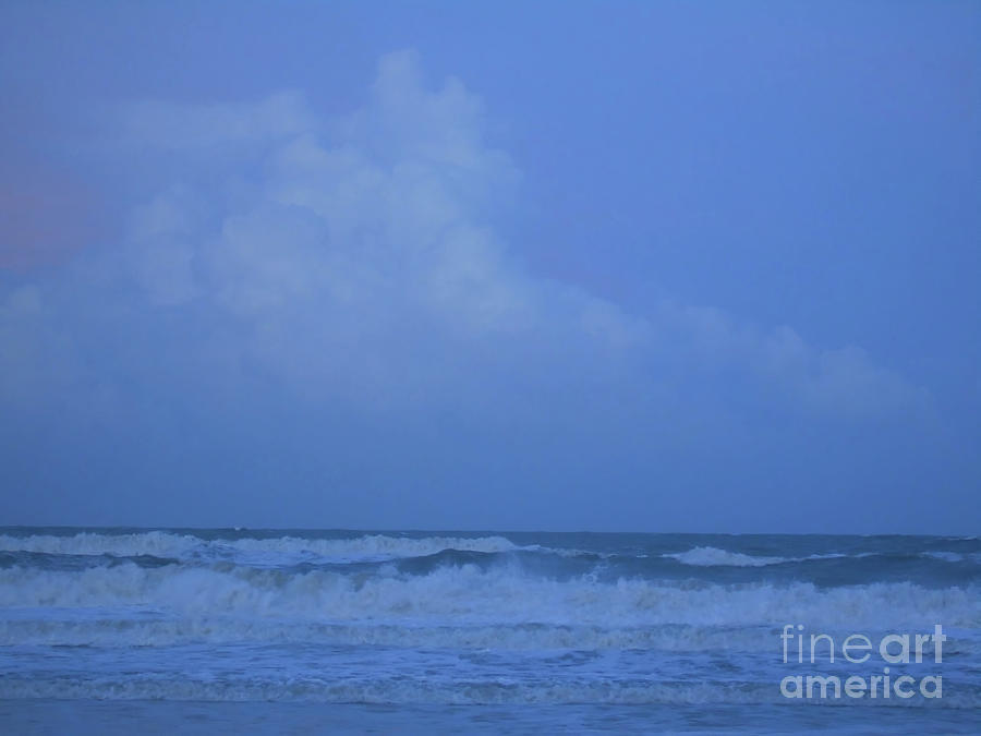 Blue Beach Morning #1 Photograph by D Hackett