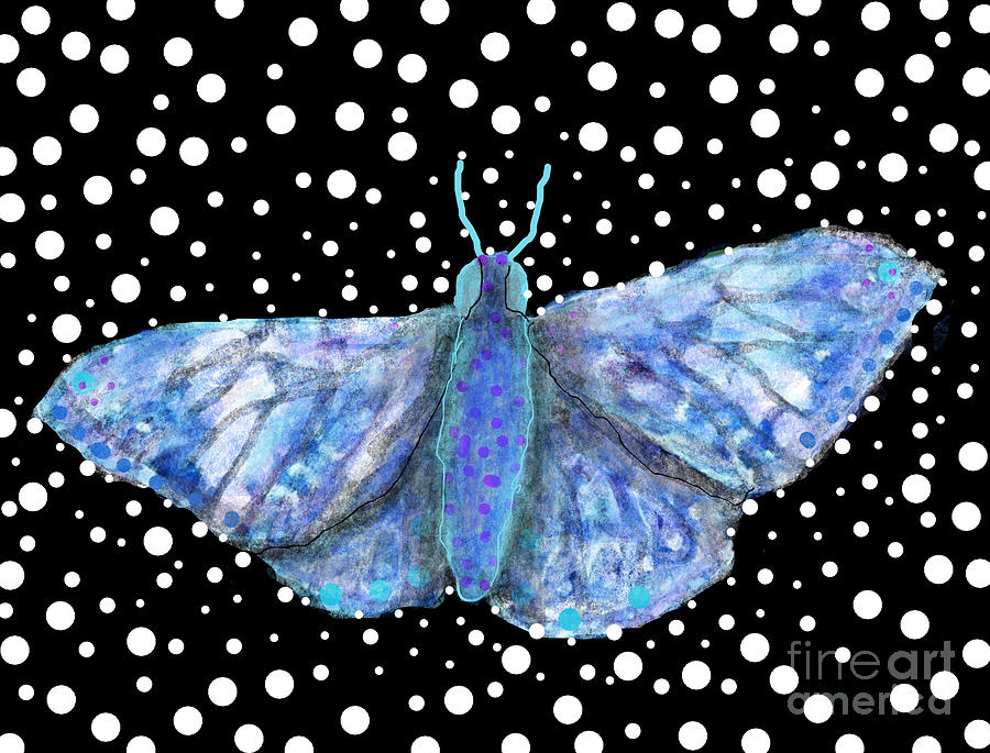 Blue Butterfly #1 Painting by Bradley Boug