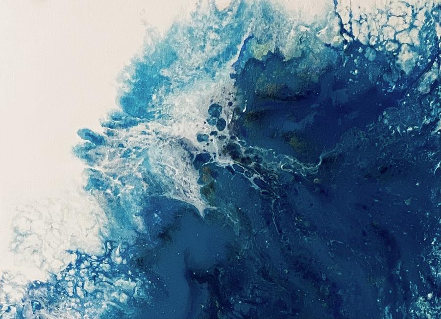 Blue Crush #1 Painting by Robin Smith