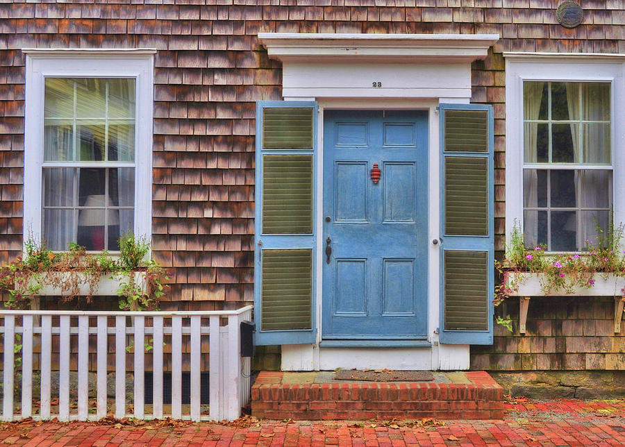 A Photograph - Blue Door #1 by Jamart Photography