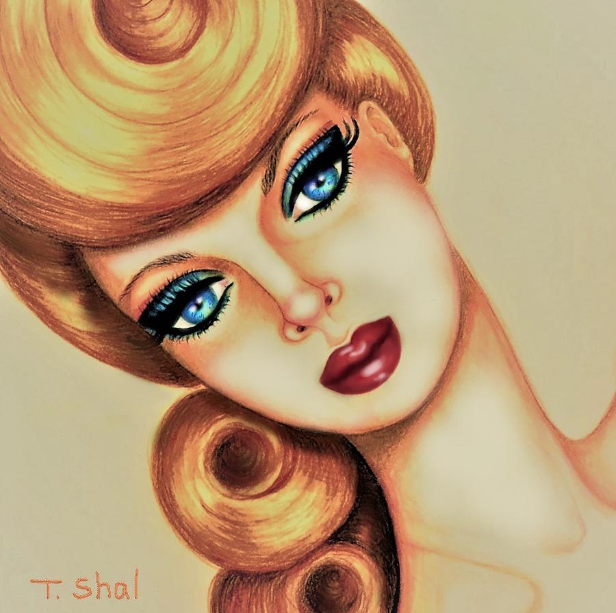 Blue Eyes 9 Drawing by Tara Shalton