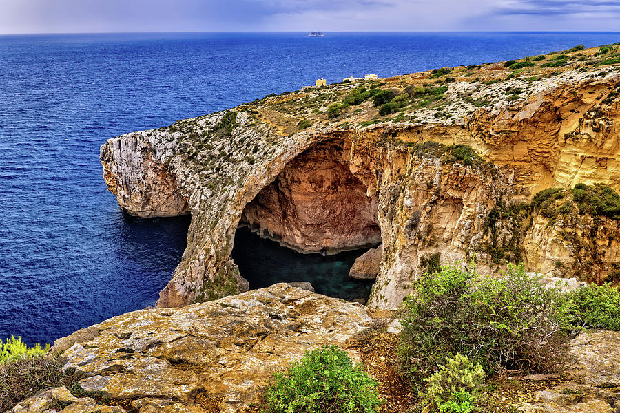 Blue Grotto Sea Cavern in Malta #1 Photograph by Artur Bogacki