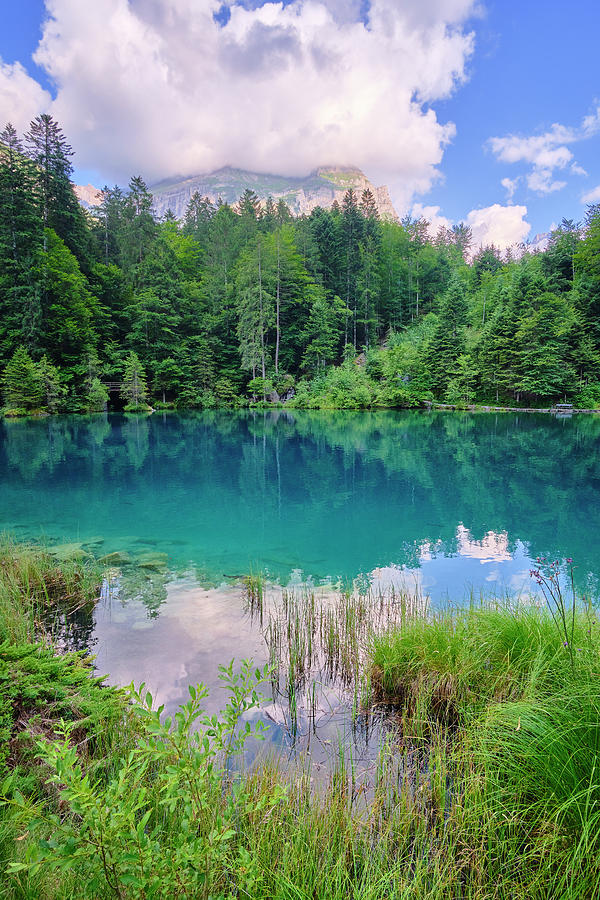 Blue Lake. Swisszerland Photograph By Guido Montanes Castillo - Fine 