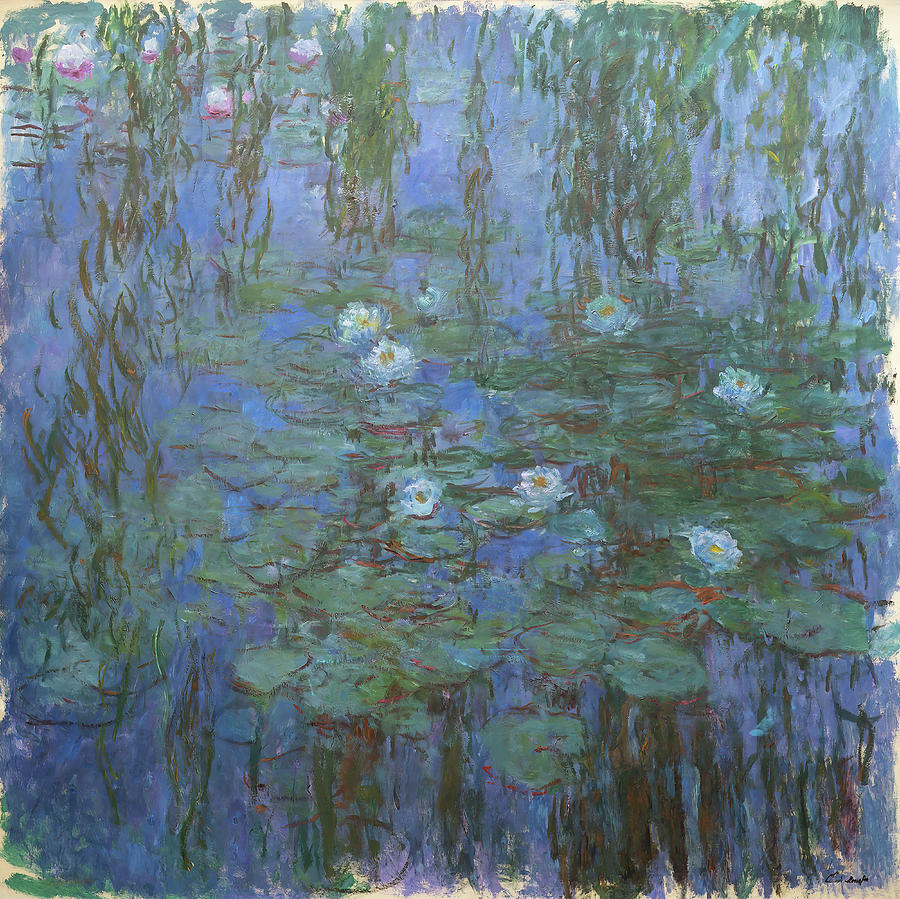 Blue Nympheas Painting By Claude Monet - Fine Art America