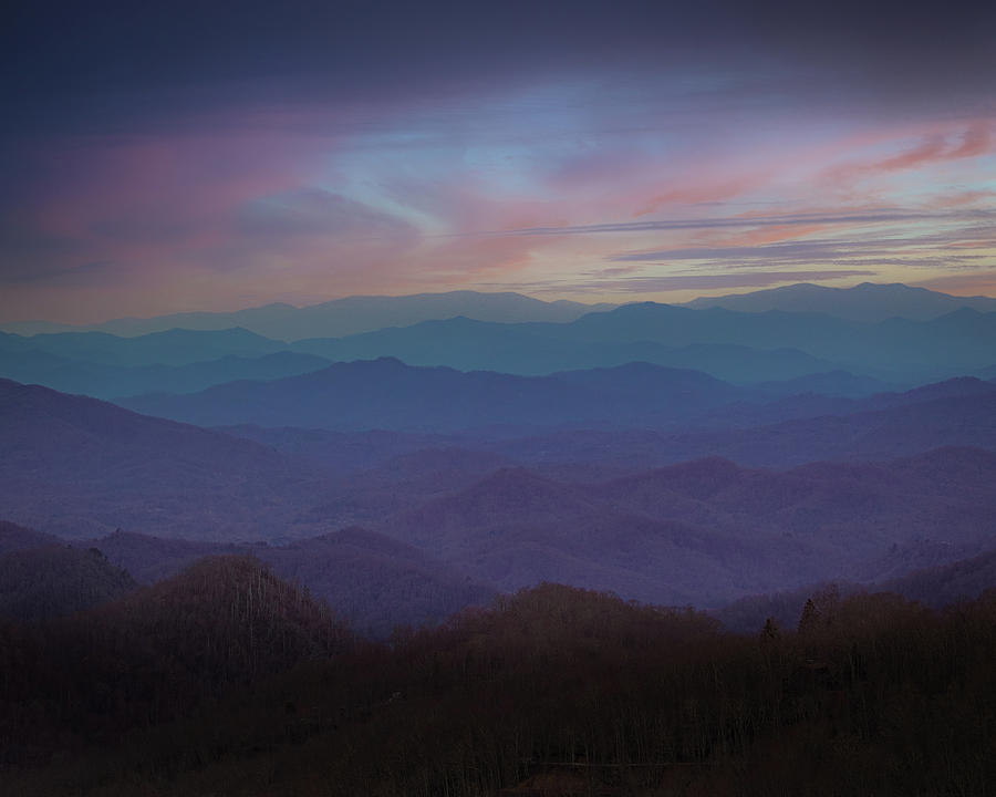 Blue Ridge Parkway Sunset #1 Photograph by Nick Noble