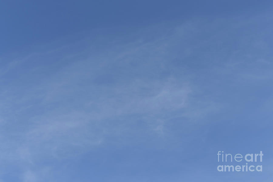 Blue Sky Cirrus Clouds Photograph