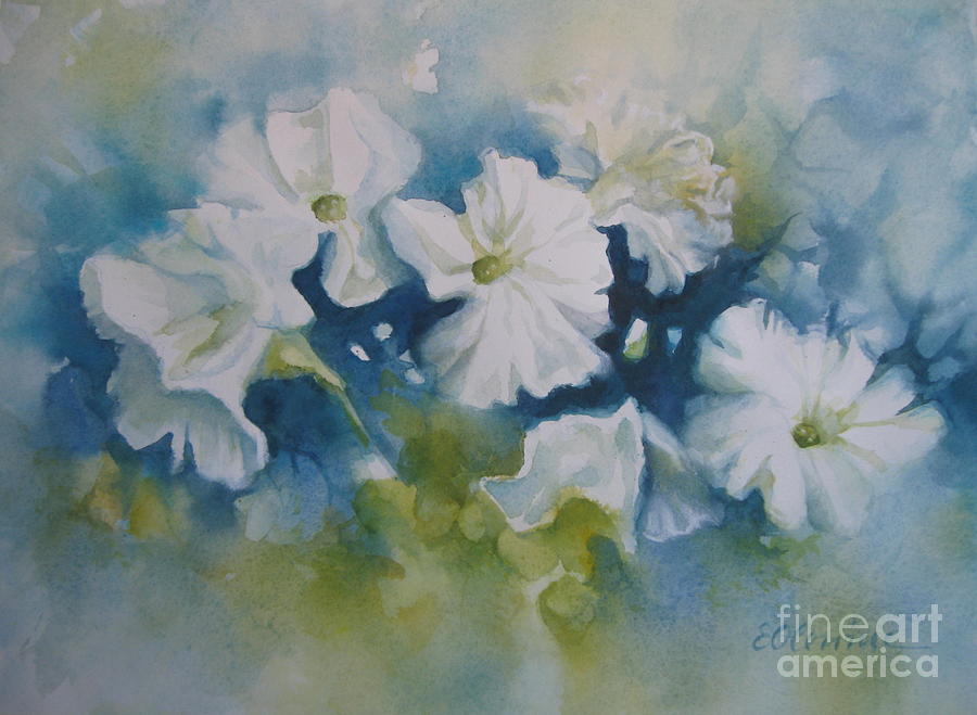 Blue spring #1 Painting by Elena Oleniuc