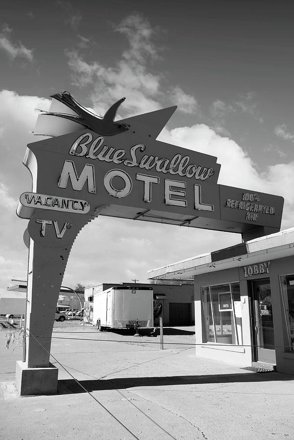 Blue Swallow Motel Tucumcari New Mexico #1 Photograph by Bob Pardue
