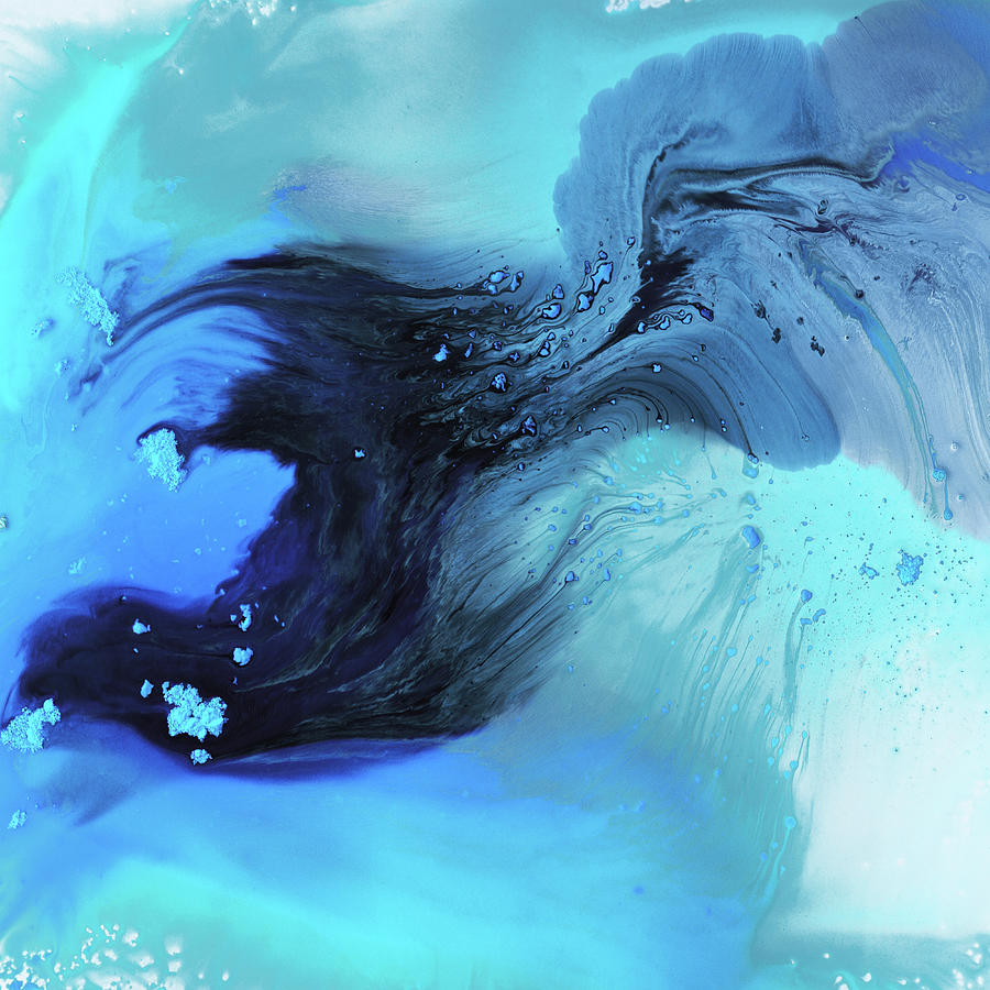 Blue Waves Painting