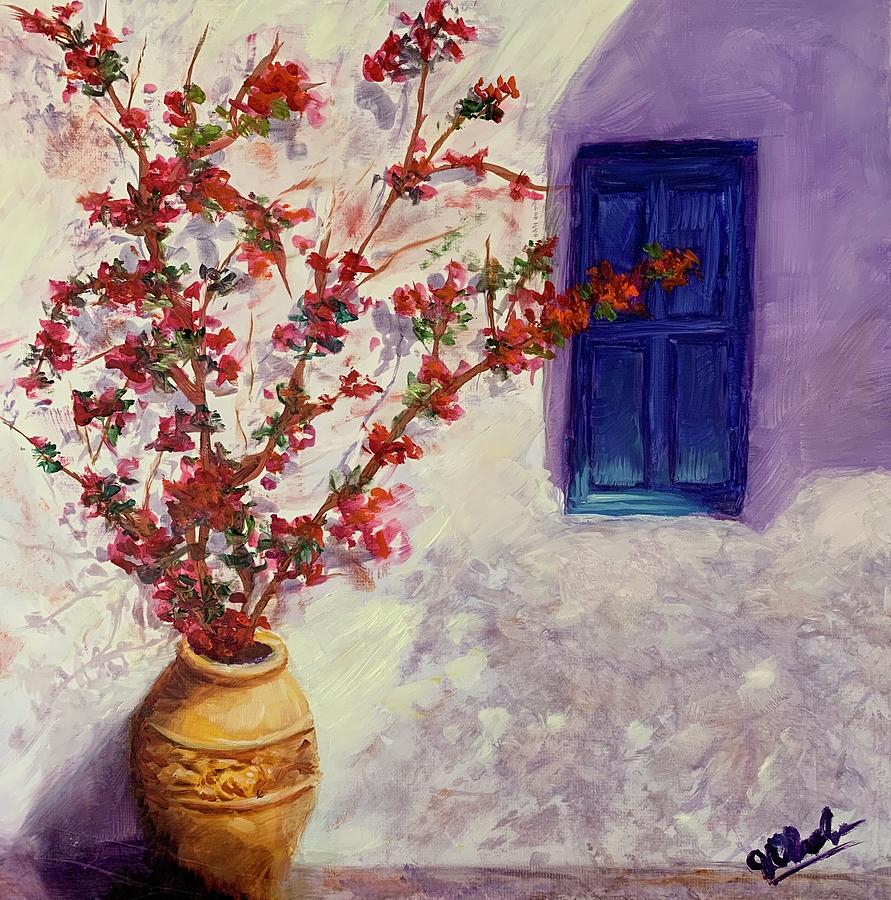 Blue Window #1 Painting by Jan Chesler