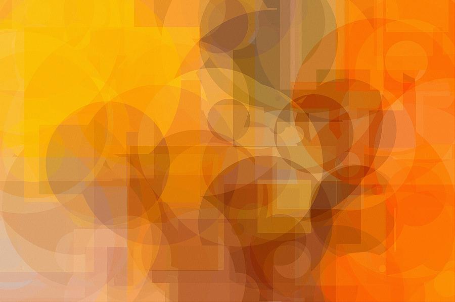 Blurred Colorful Background In Shades Of Orange And Yellow Photograph