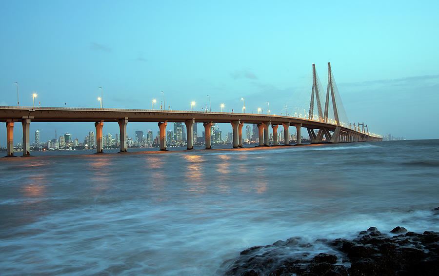 HD wallpaper: bandra, bridge, calm, calm waters, evening, india, mumbai,  sea link | Wallpaper Flare