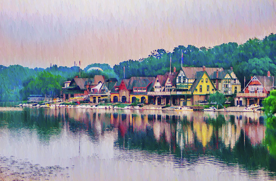 Boathouse Row - Along the Schuylkill River #1 Photograph by Bill Cannon