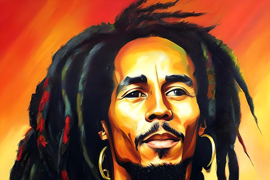 Bob Marley oil painting Digital Art by Star Dreamer - Fine Art America