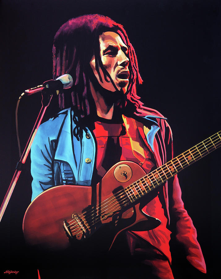 Bob Marley Tuff Gong Painting #1 Painting by Paul Meijering