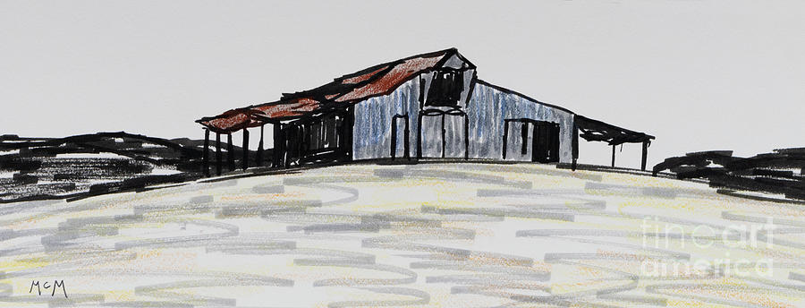 Bobbys Barn #1 Drawing by Garry McMichael