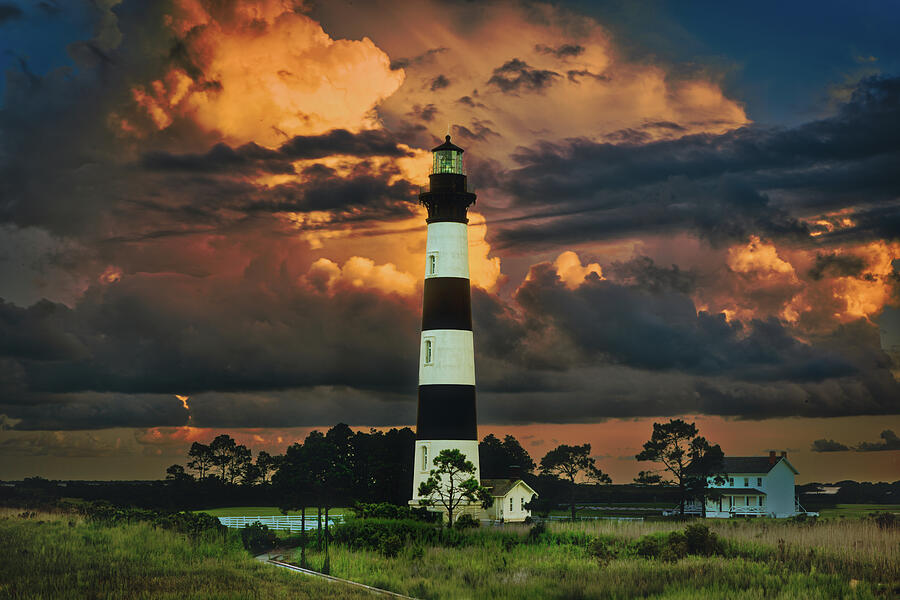 Landscape Photograph - Bodie Island Light #1 by Pete Federico Landscape Photograph - Bodie Island Light #1 by Pete Federico