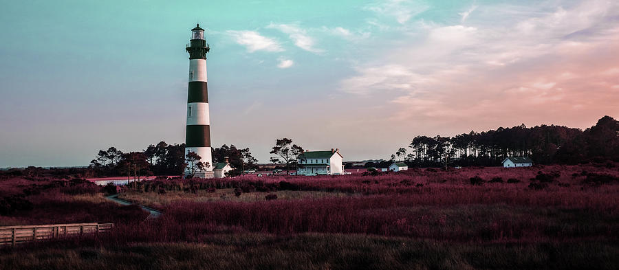 Bodie Island Lighthouse - Cape Hatteras Outer Banks Nc 2 - Surreal Art By Ahmet Asar Digital Art