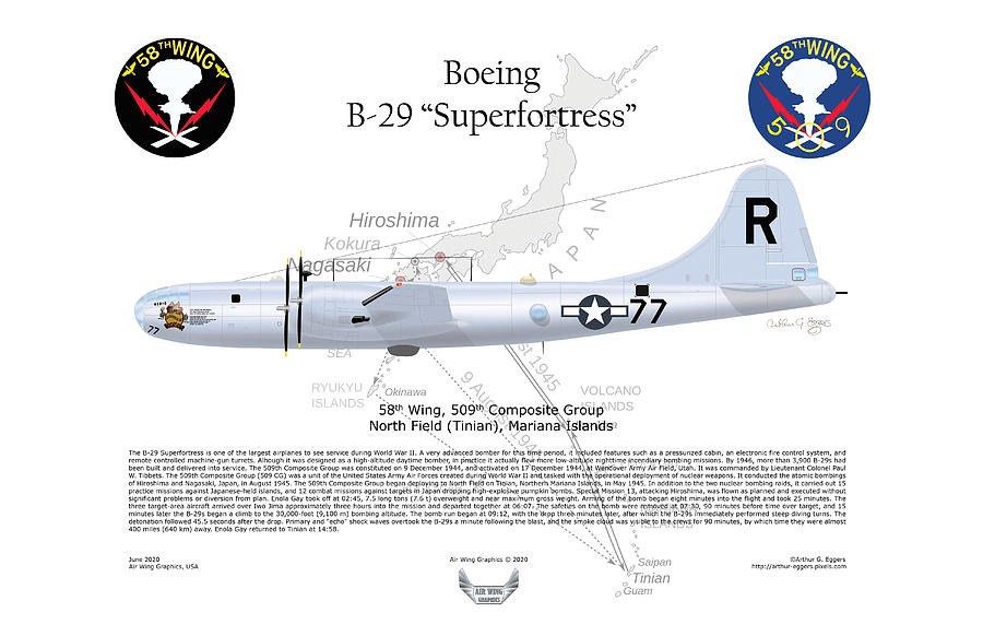 Boeing B-29 Superfortress Bock's Car Digital Art by Arthur Eggers ...