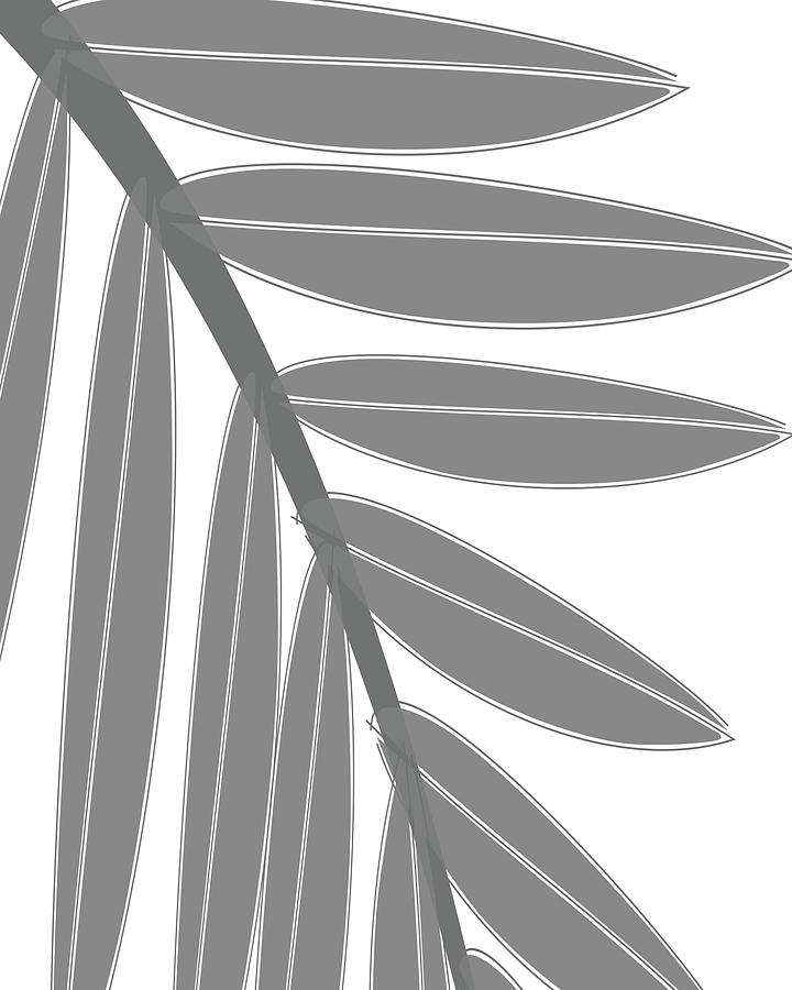 Boho Pastel Palm Leaf Abstract Digital Art by Bob Pardue
