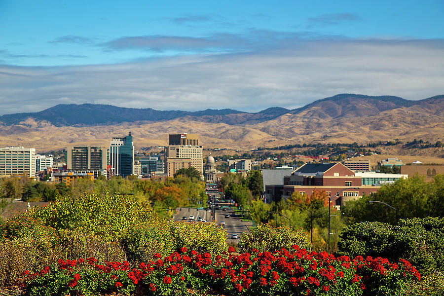 Boise in Fall #1 Photograph by Dart Humeston