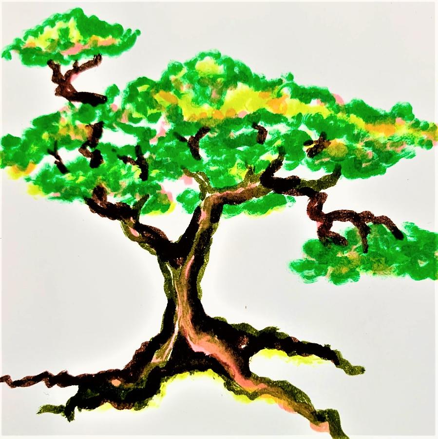 Bonsai Tree 8 #1 Mixed Media by Kathleen Voort