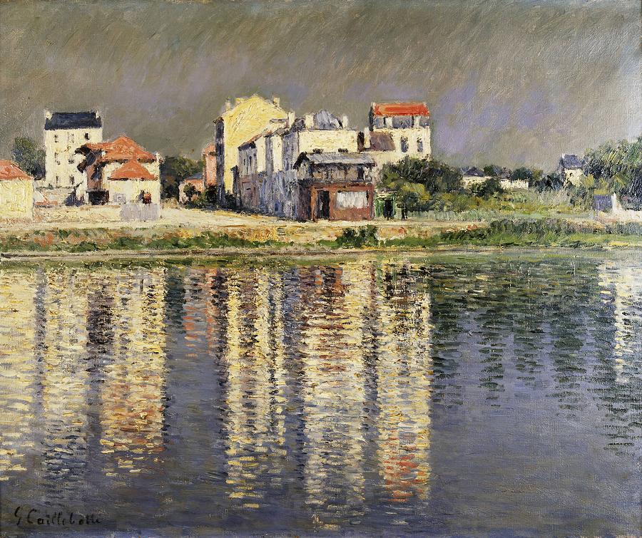 Gustave Caillebotte Painting - Bord de Seine a Argenteuil  #1 by Gustave Caillebotte
