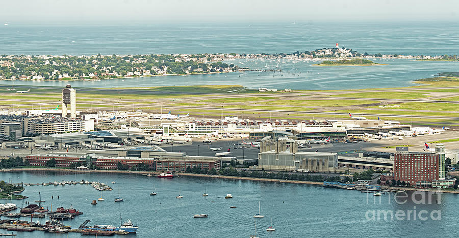 Boston Logan International Airport Aerial #1 Photograph by David Oppenheimer