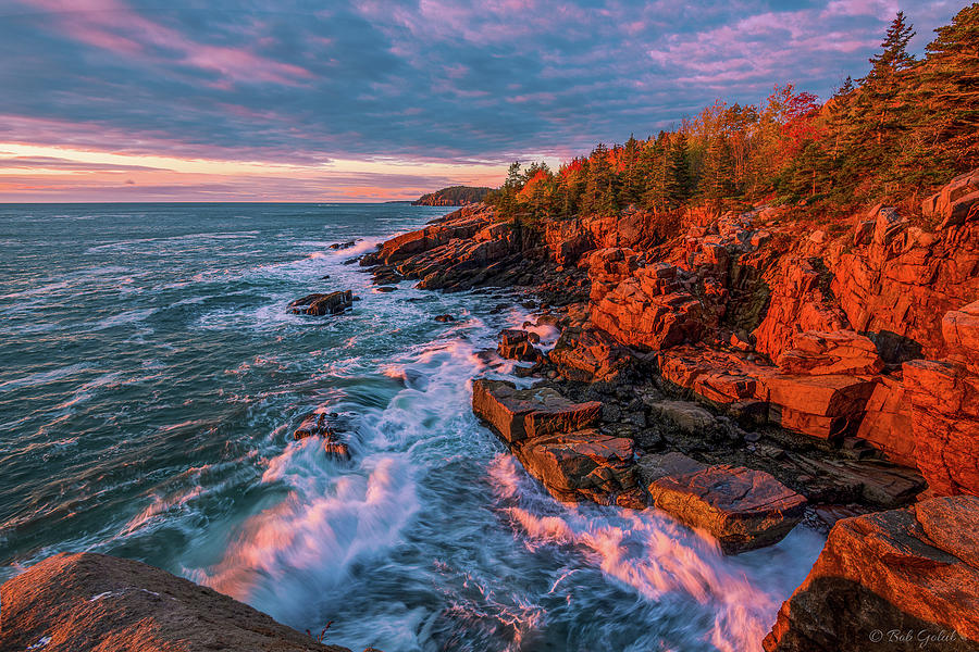 Acadia Cliffs Daybreak Photograph by Robert Golub - Fine Art America