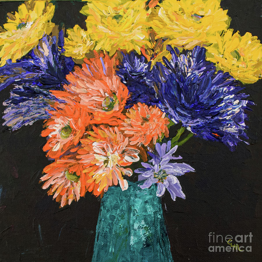 Bouquet #1 Painting by Cheryl McClure