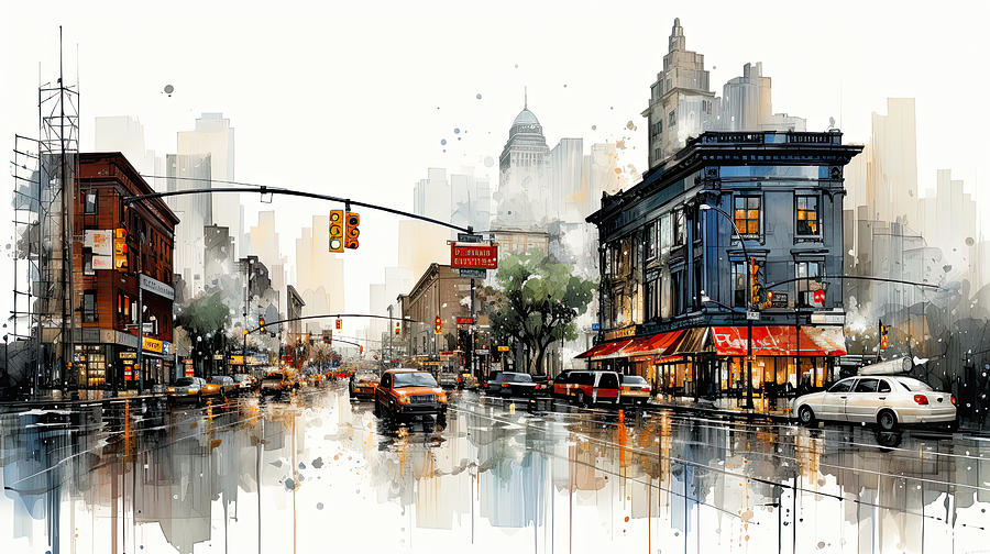 Bowery in Manhattan #1 Digital Art by Evie Carrier
