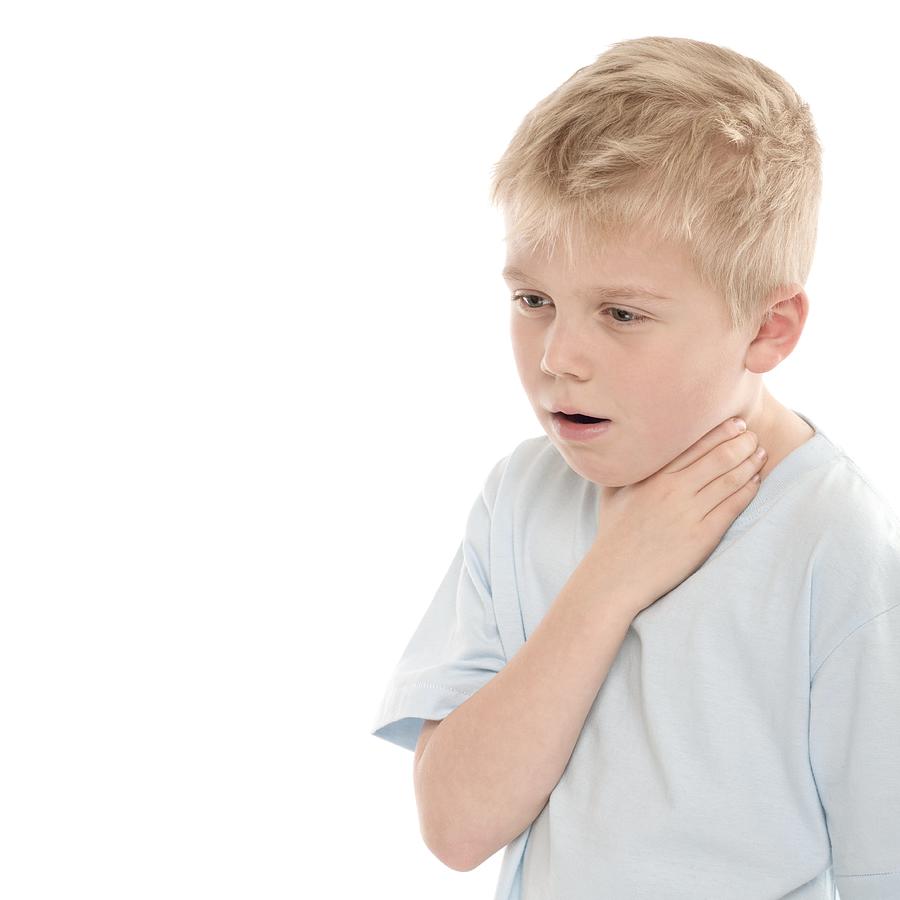 Boy choking #1 Photograph by Science Photo Library