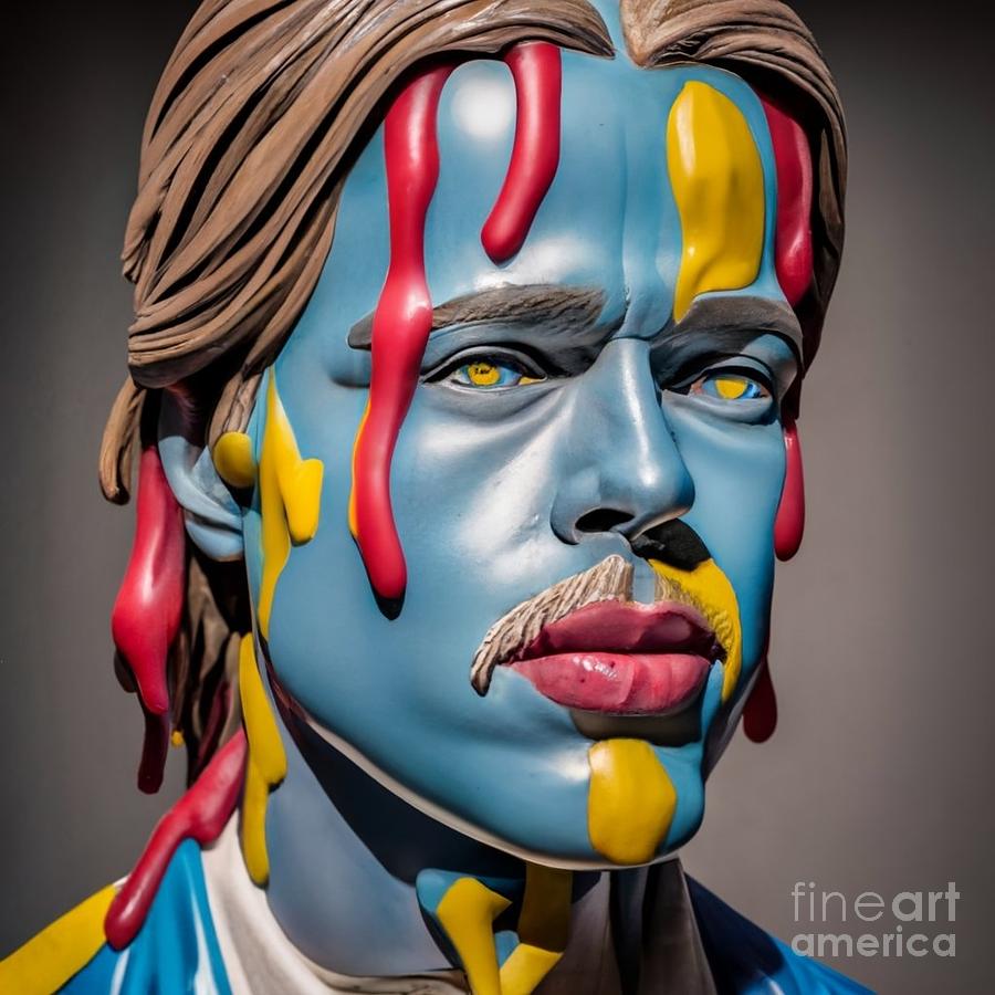 Brad Digital Art by Billy Fine Art America