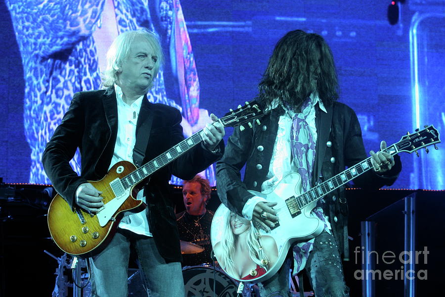 Brad Whitford and Joe Perry - Aerosmith Photograph by Concert Photos ...