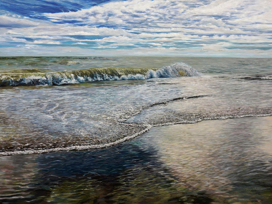Lake Michigan Painting - Breakthrough by Morgan Adams Lake Michigan Painting - Breakthrough by Morgan Adams