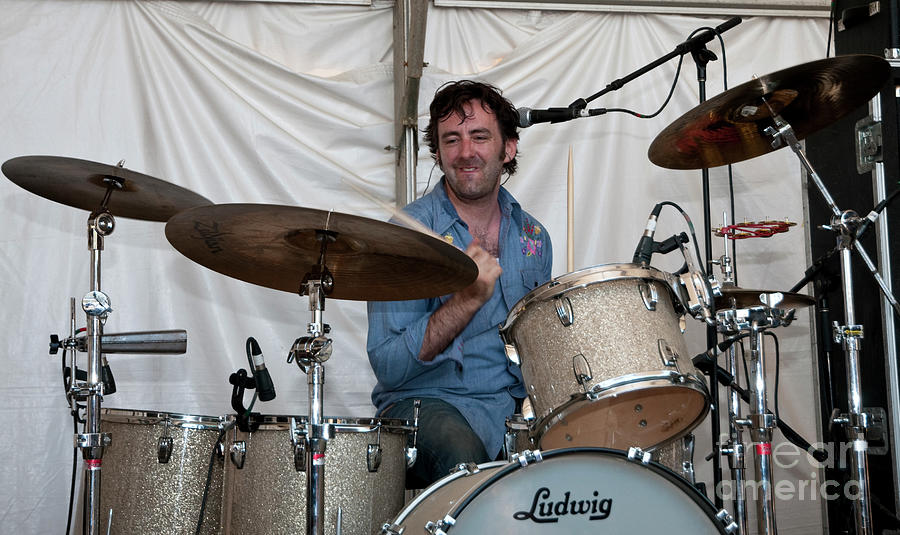 Brian Griffin on Drums with Jamie McLean Band  #1 Photograph by David Oppenheimer